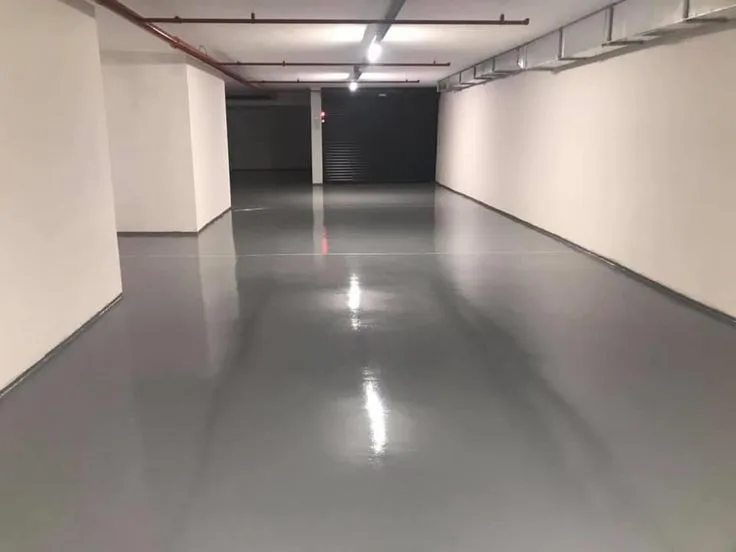 Otopark zemin boyası - gri parlak